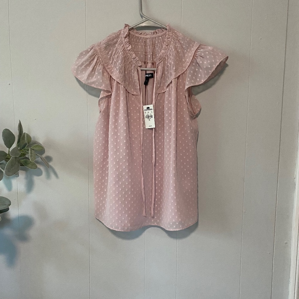 EXPRESS Flutter Sleeve Gramercy Tee